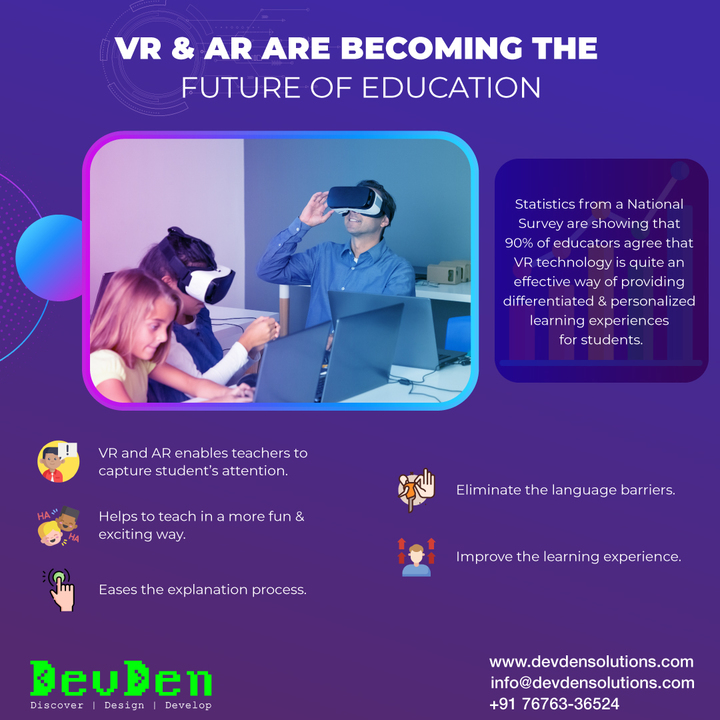 Know the Benefits of VR &amp;amp;amp;amp;amp; AR in Education 2021 | Devden