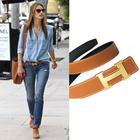 Belts to Women 2021 Designer replica Togo Leather Blet Original